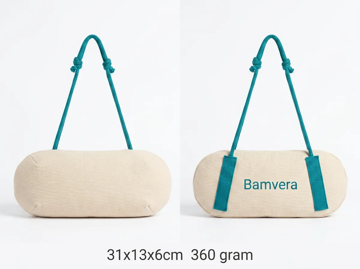 Reference dimensions for a 360 gram seat-back charcoal odor absorber
